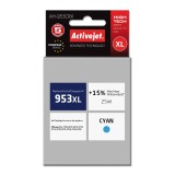 Activejet AH-953CRX inchiostro per stampante HP, sostituzione HP 953XL F6U16AE, Premium, 25 ml, ciano