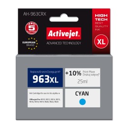 Activejet AH-963CRX Inchiostro (ricambio per HP 963XL 3JA27AE, Premium, 1760 pagine, 25 ml ciano)