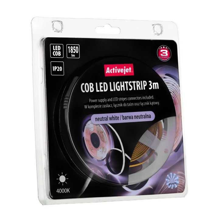 Activejet AJE-COB 3m neut Striscia luminosa Striscia luminosa universale Per interni