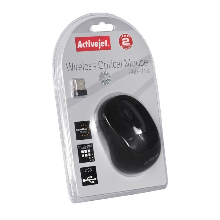 Activejet AMY-213 mouse wireless ottico USB mouse