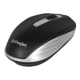 Activejet AMY-313 mouse wireless USB (ottico, 1200 DPI, nero e grigio)