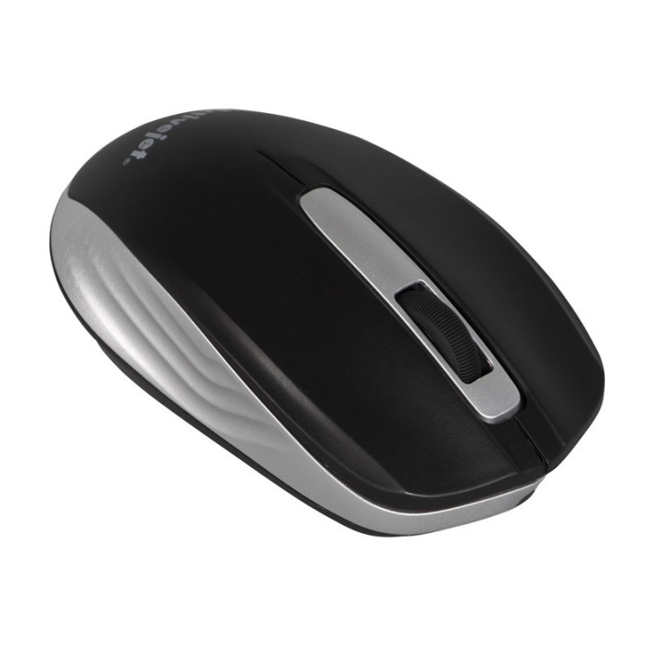 Activejet AMY-313 mouse wireless USB (ottico, 1200 DPI, nero e grigio)
