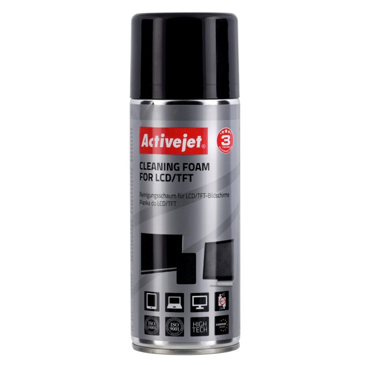 Activejet AOC-105 Schiuma pulizia per schermi LCD/TFT/plasma 400 ml