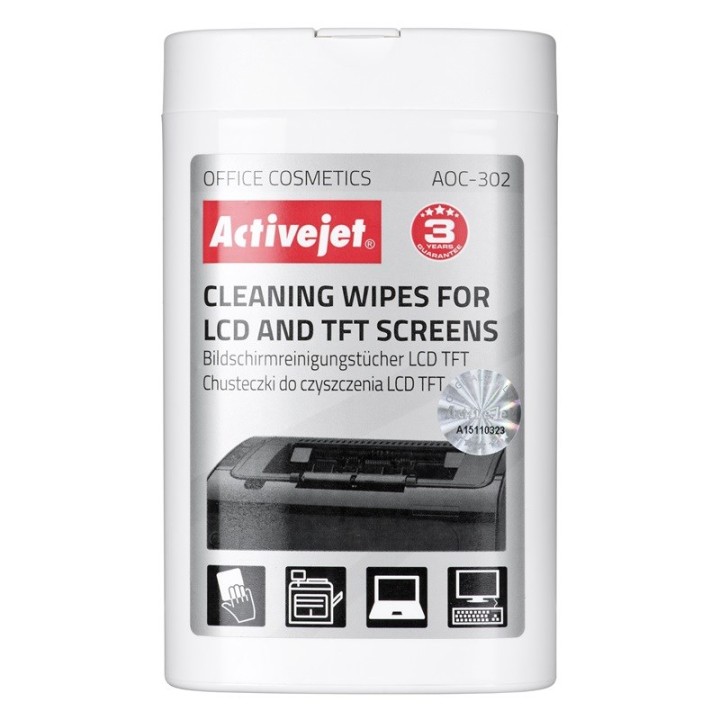 Activejet AOC-302 LCD salviette matrice 100 pz.