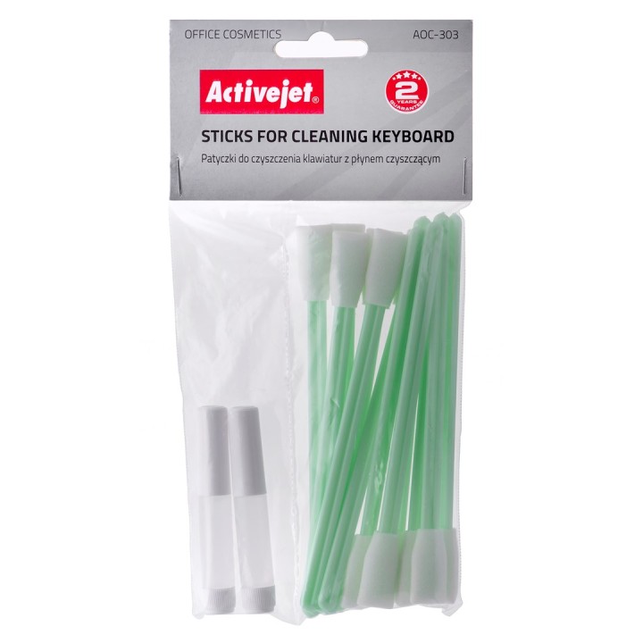 Activejet AOC-303 stick per pulizia tastiere (12 pz) con liquido