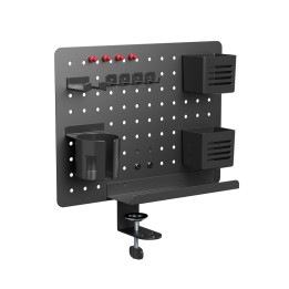 Activejet APB-002B Organizer da scrivania – pannello forato rotante nero opaco