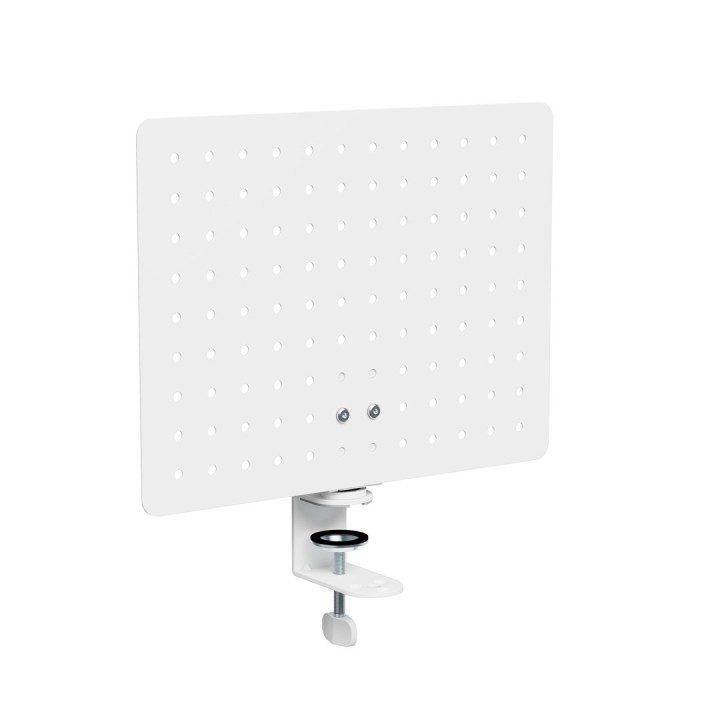 Activejet APB-002W Organizer da scrivania – pannello forato rotante grigio e bianco