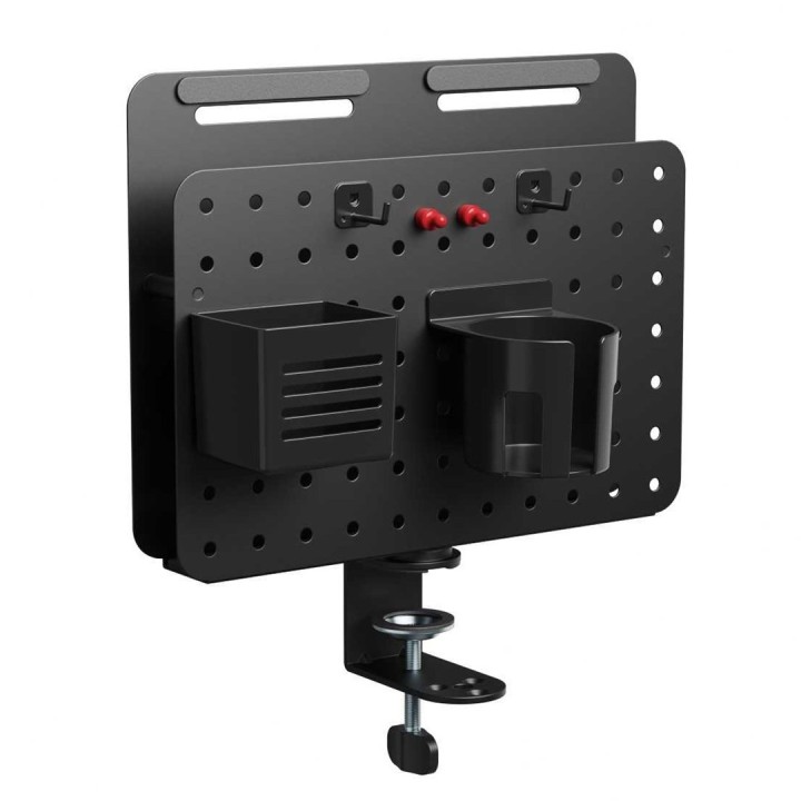 Activejet APB-006B Organizer da scrivania – pannello forato rotante con organizer verticale nero