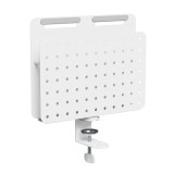 Activejet APB-006W Organizer da scrivania – pannello forato rotante con organizer verticale grigio e bianco