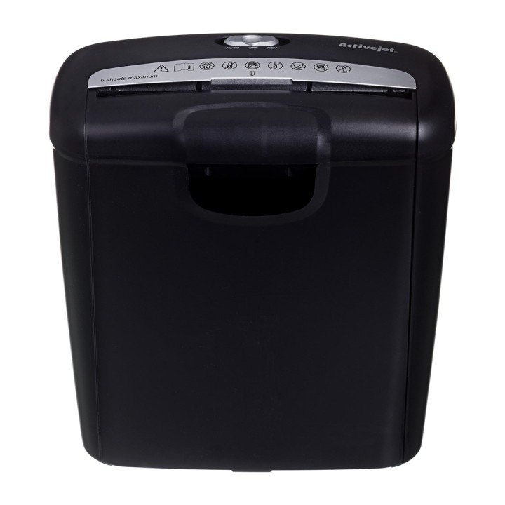 Activejet ASH-0601S tritatrice P-2 10 l 6 mm striscia 6 fogli nero