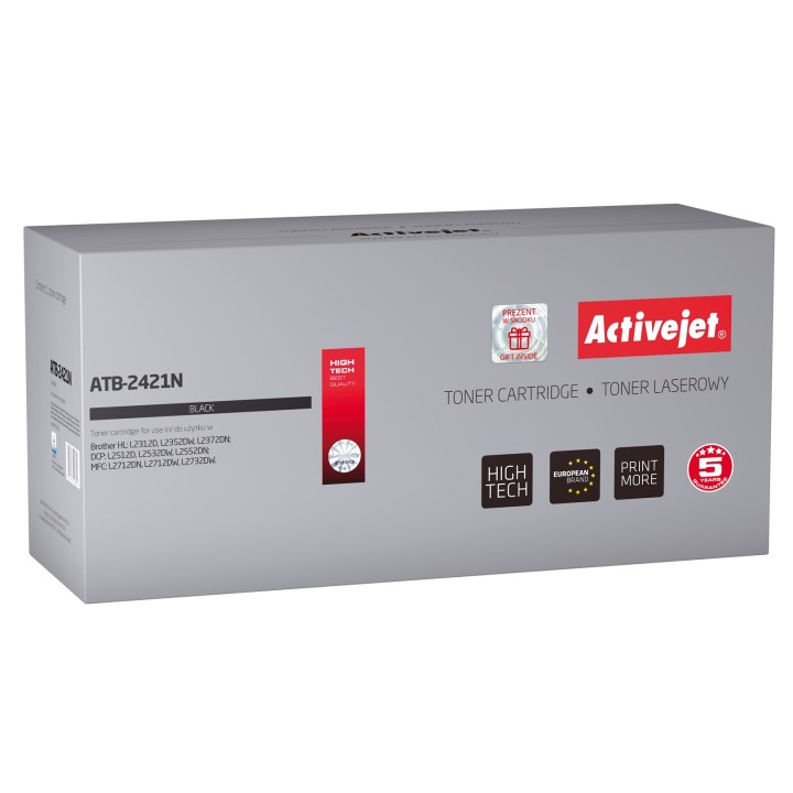 Activejet ATB-2421N Toner (sostituzione per Brother TN-2421, Supreme, 3000 pagine, nero)