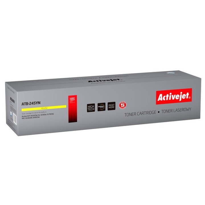 Activejet ATB-245YN Toner (sostituzione Brother TN-245Y, Supreme, 2200 pagine, giallo)