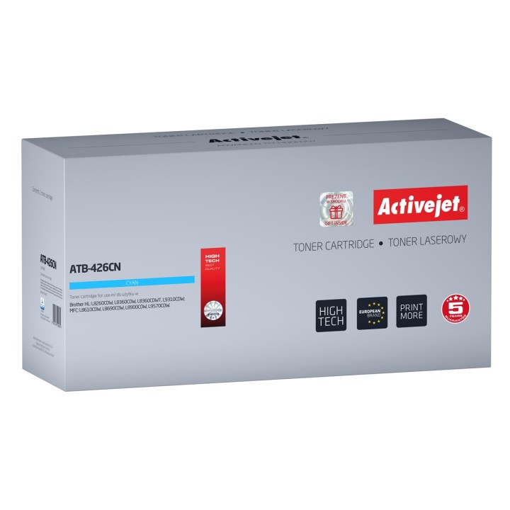 Activejet ATB-426CN Toner (sostituzione per Brother TN-426C, Supreme, 6500 pagine, ciano)