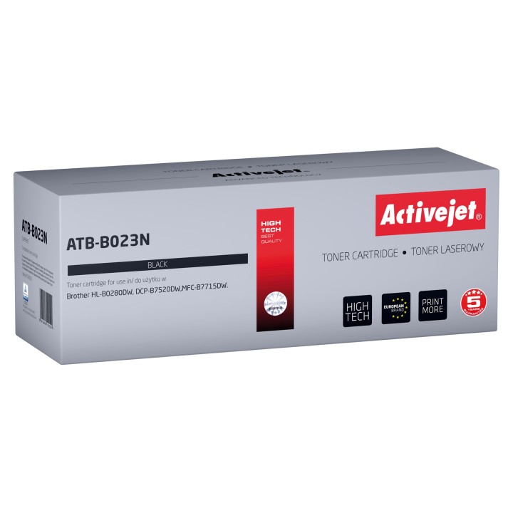 Activejet ATB-B023N Toner (sostituzione per Brother TN-B023, Supreme, 2000 pagine, nero)