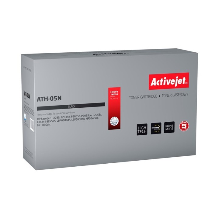 Activejet ATH-05N toner (ricambio per HP 05A CE505A Canon CRG-719, Supreme, 3500 pagine, nero)