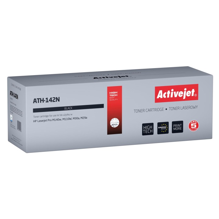 Activejet ATH-142N toner per stampante HP sostituzione HP 142A HP142A W1420A, Supreme, 950 pagine, nero, con chip