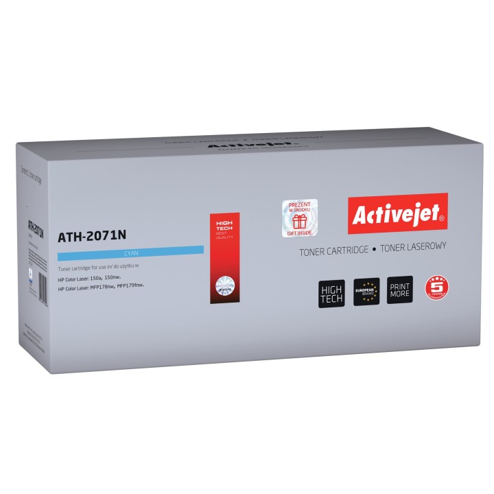 Activejet ATH-2071N toner (sostitutivo per HP 117A W2071A, 2071A, Supreme, 700 pagine, ciano)