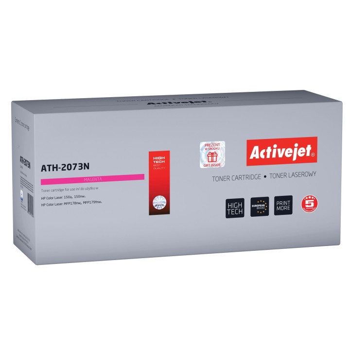 Activejet ATH-2073N toner (sostitutivo per HP 117A W2073A, 2073A, Supreme, 700 pagine, magenta)