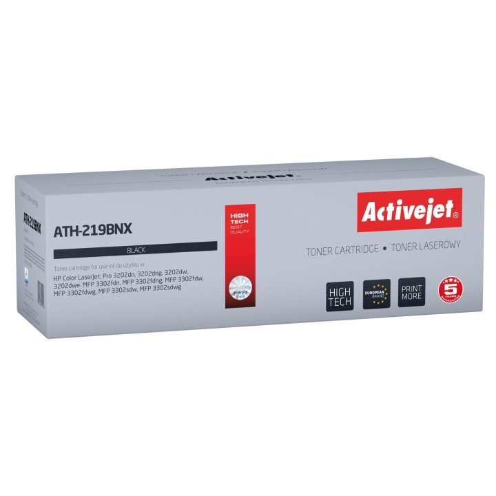 Activejet ATH-219BNX Toner per stampante HP sostituzione HP 219X W2190X, Supreme, 3200 pagine, nero con chip