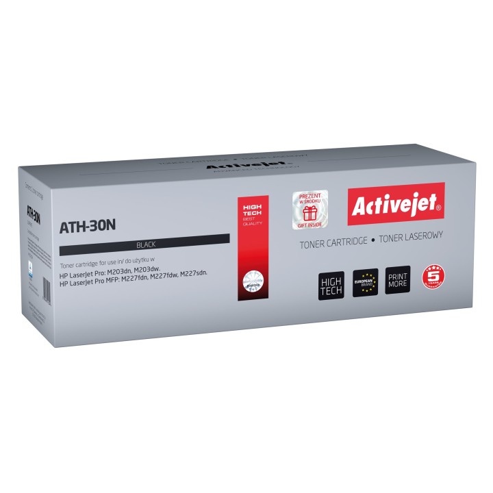 Activejet ATH-30N toner (sostituzione per HP 30A CF230A, Supreme, 1600 pagine, nero)