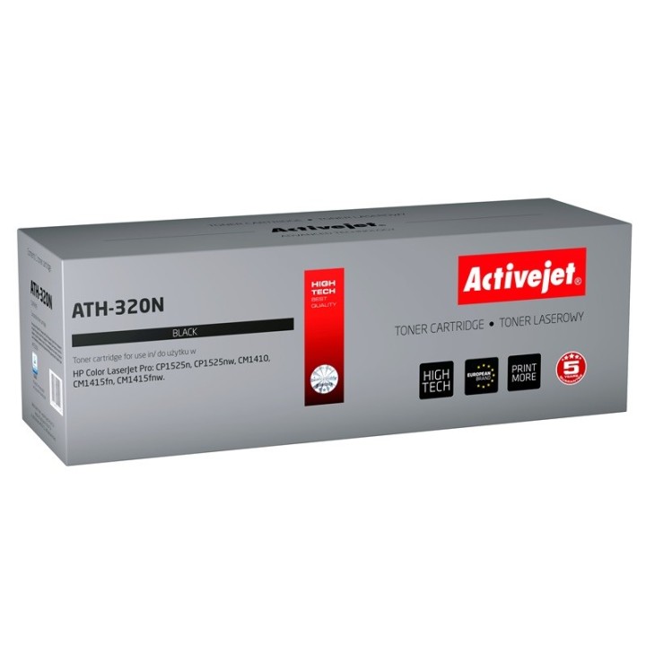 Activejet ATH-320N Toner (sostituzione per HP 128A CE320A, Supreme, 2000 pagine, nero)