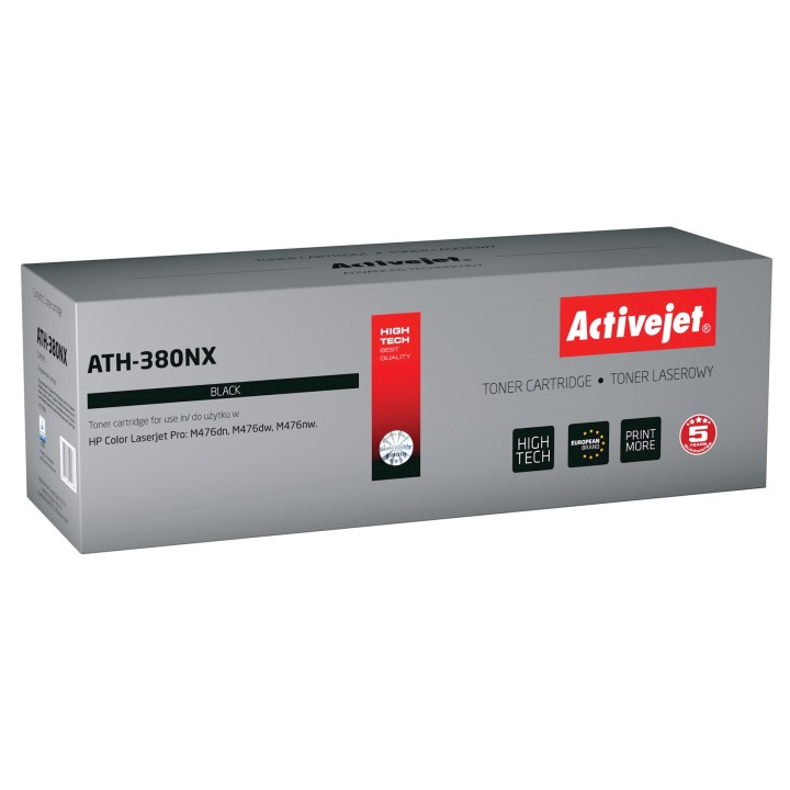 Activejet ATH-380NX Toner (sostituzione per HP 312X CF380X, Supreme, 4400 pagine, nero)
