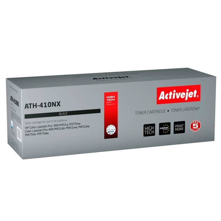 Activejet ATH-410NX Toner (sostituzione per HP 305X CE410X, Supreme, 4000 pagine, nero)