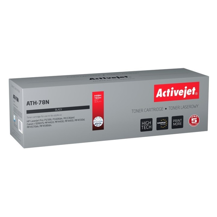 Activejet ATH-78N toner (sostituzione per HP 78A CE278A Canon CRG-728, Supreme, 2100 pagine, nero)