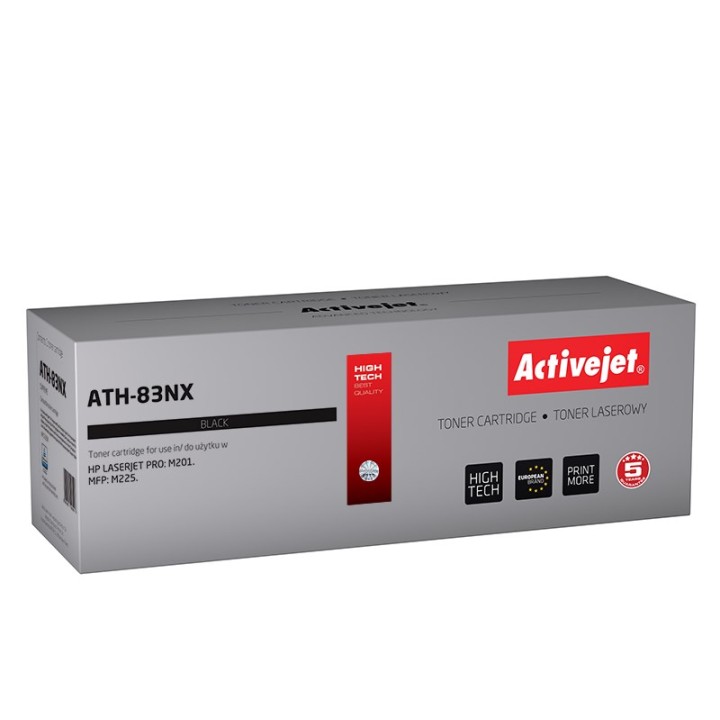 Activejet ATH-83NX toner (sostituzione per HP 83X CF283X, Supreme, 2400 pagine, nero)