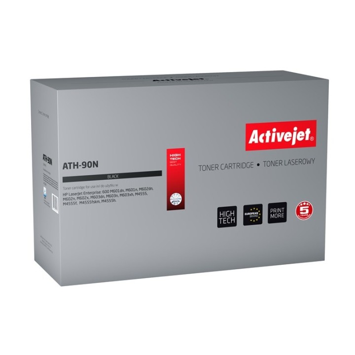 Activejet ATH-90N Toner (sostituzione per HP 90A CE390A, Supreme, 10000 pagine, nero)