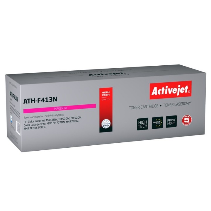 Activejet ATH-F413N toner (sostituzione per HP 410A CF413A, Canon CRG 046 M 1248C002, Supreme, 2300 pagine, magenta)
