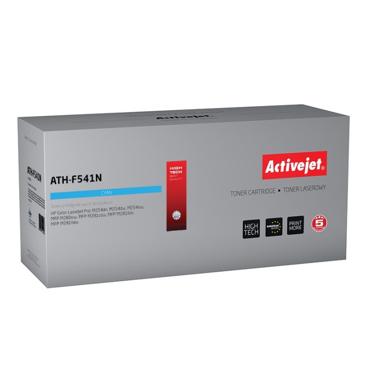 Activejet ATH-F541N toner (ricambio per HP 203A HP203A CF541A CRG 054 C CRG054, Supreme, 1300 pagine, ciano)