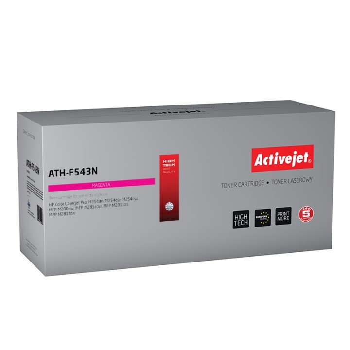 Activejet ATH-F543N toner (ricambio per HP 203A HP203A CF543A, CRG 054 M CRG054, Supreme, 1300 pagine, magenta)