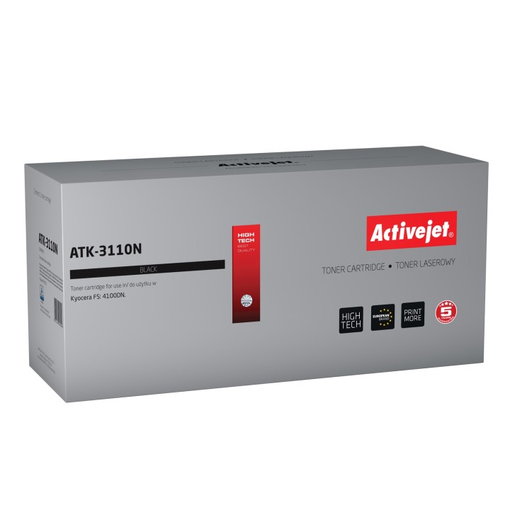 Activejet ATK-3110N Toner (ricambio per Kyocera TK-3110, Supreme, 15 500 pagine, nero)
