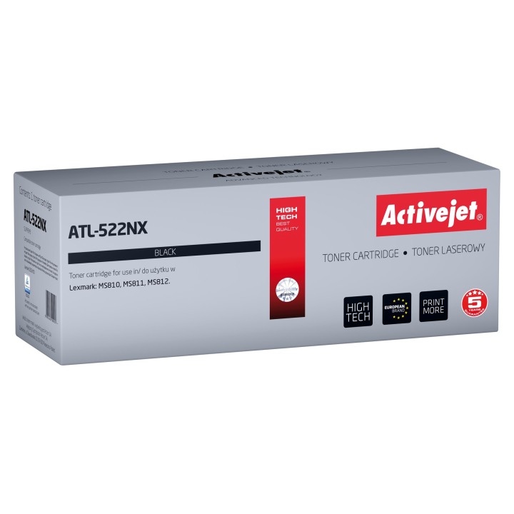 Activejet ATL-522NX Toner (sostituzione per Lexmark 52D2H00, Supreme, 25000 pagine, nero)