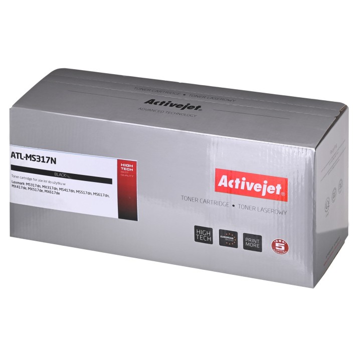 Activejet ATL-MS317N Toner (sostituzione per Lexmark 51B2000 Supreme, 2 500 pagine, nero)