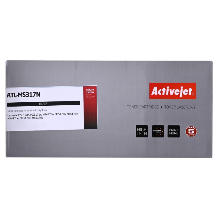 Activejet ATL-MS317N Toner (sostituzione per Lexmark 51B2000 Supreme, 2 500 pagine, nero)