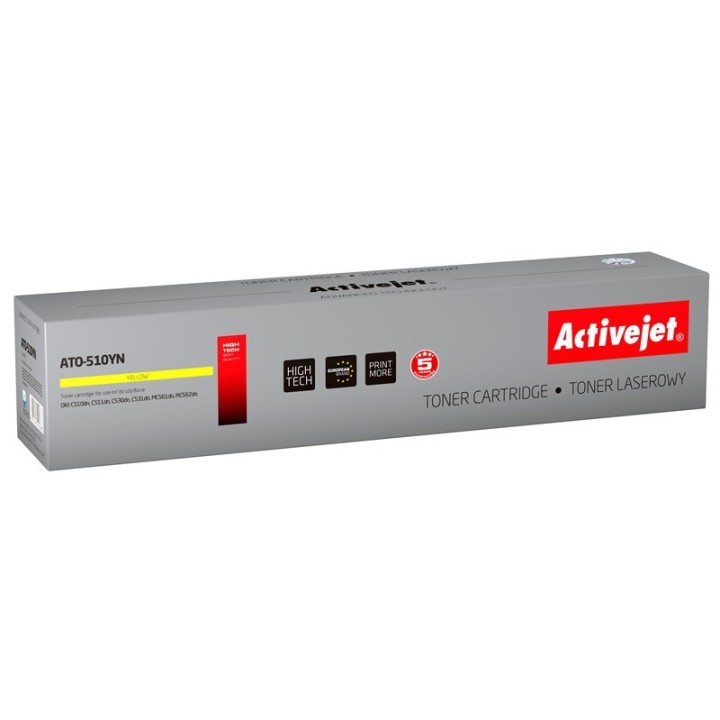 Activejet ATO-510YN toner per stampante OKI, sostituzione OKI 44469723, Supreme, 5000 pagine, giallo