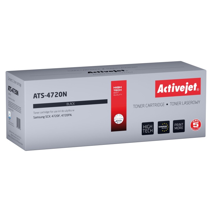 Activejet ATS-4720N Toner (sostituzione per Samsung SCX-4720D5, Supreme, 5 000 pagine, nero)
