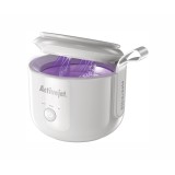 Activejet AUC-198 pulitore a ultrasuoni cordless UV per protesi dentarie fermi fissi e gioielli bianco