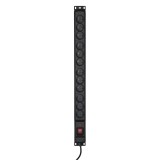 Activejet COMBO 12 Ciabatta di prese 1 5m nero