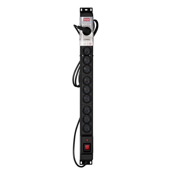 Activejet COMBO 12 ciabatta elettrica 5m nero
