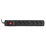 Activejet COMBO 6GN 3M multipresa nera con cavo
