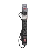 Activejet COMBO 6GN 3M multipresa nera con cavo
