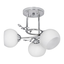 Activejet Classic lampadario a sospensione IRMA nickel triplo 3xE27 per soggiorno