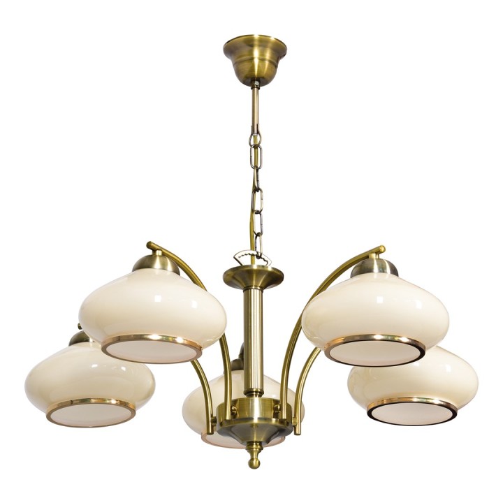 Activejet Classic Lampadario a sospensione RITA Patina 5xE27 per soggiorno
