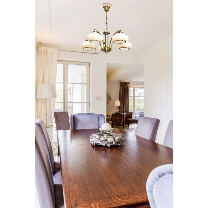 Activejet Classic Lampadario a sospensione RITA Patina 5xE27 per soggiorno