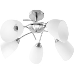 Activejet Classic Lampada a sospensione plafoniera NIKITA nichel 5xE27 per soggiorno