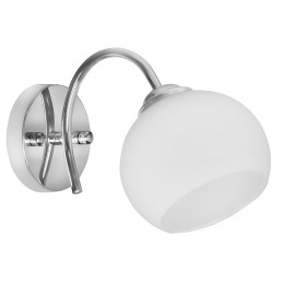 Activejet Classic applique a parete singola - IRMA nickel E27 per soggiorno