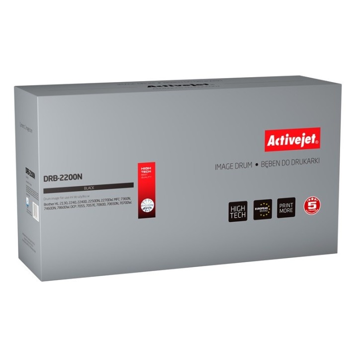 Activejet DRB-2200N Tamburo (sostituzione per Brother DR-2200, Supreme, 12000 pagine, nero)